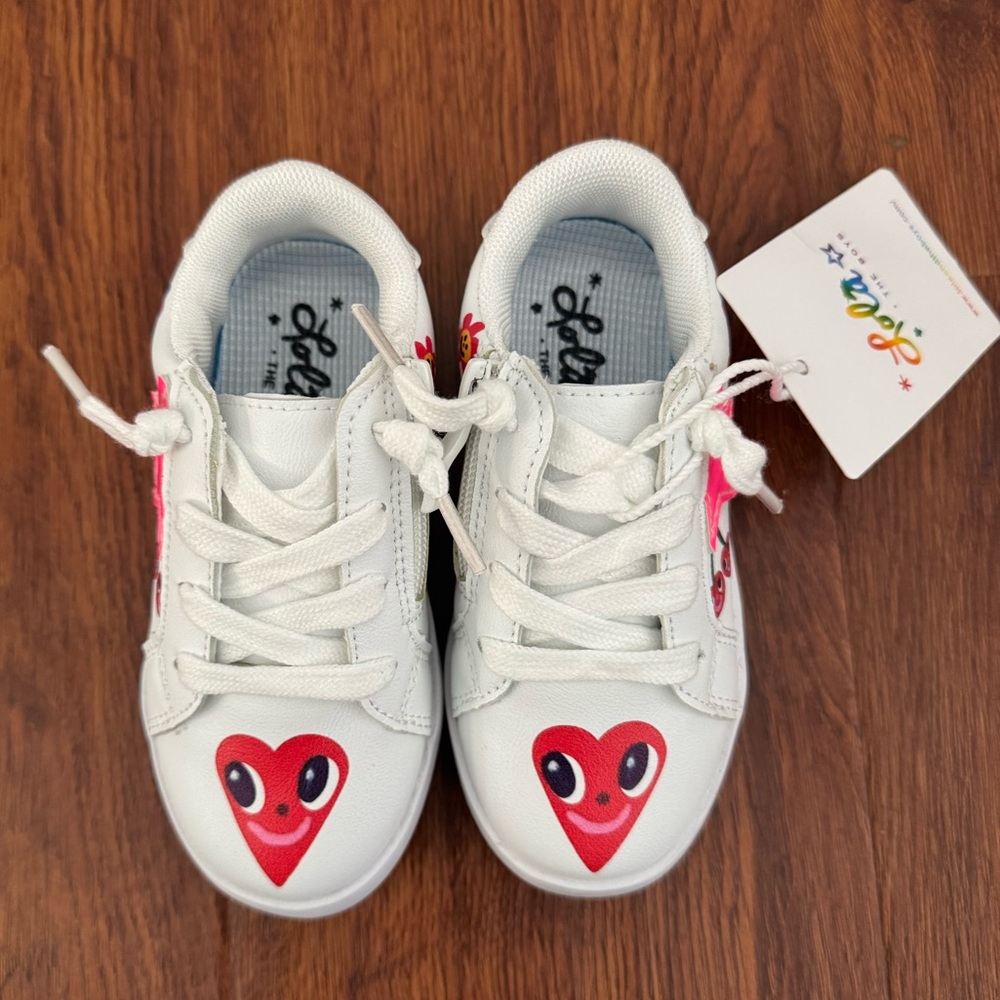 NEW Lola + The Boys Toddler Girl Sneakers size 8 / 24 / 170 Super Cute!